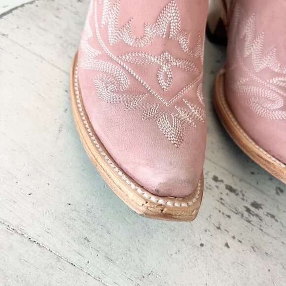 Lane LEXINGTON Over the Knee Womens Cowboy Boots 6 Pink Western Cowgirl Lace up - Picture 14 of 15